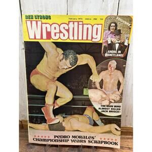 Ben Strong Wrestling  Magazine  - February 1975 - WWF / WWE - Andre The Giant